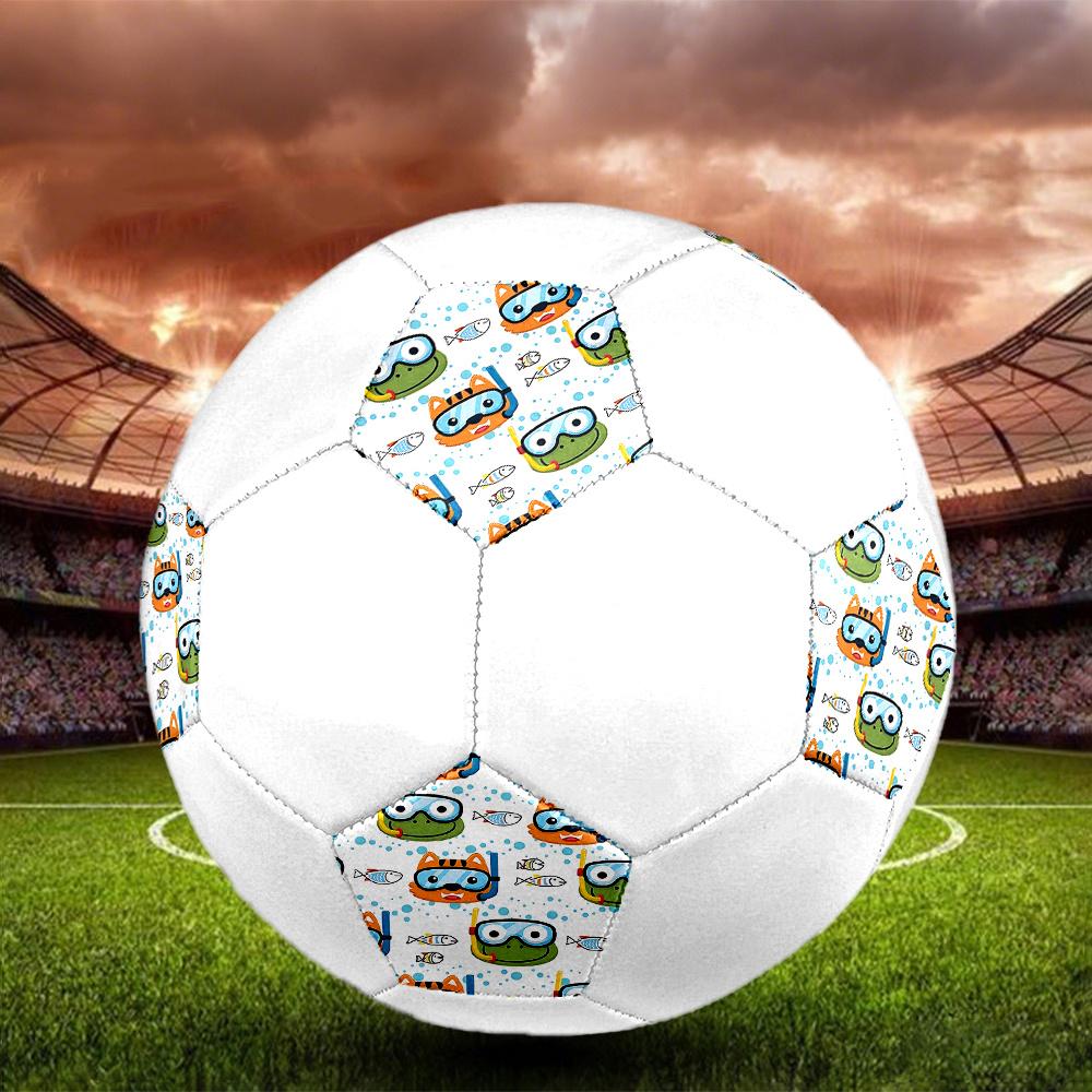 1PC Underwater Adventure Friends Soccer Ball Size 5 Football Machine Sewn Indoor/Outdoor Universal Football Gift W31