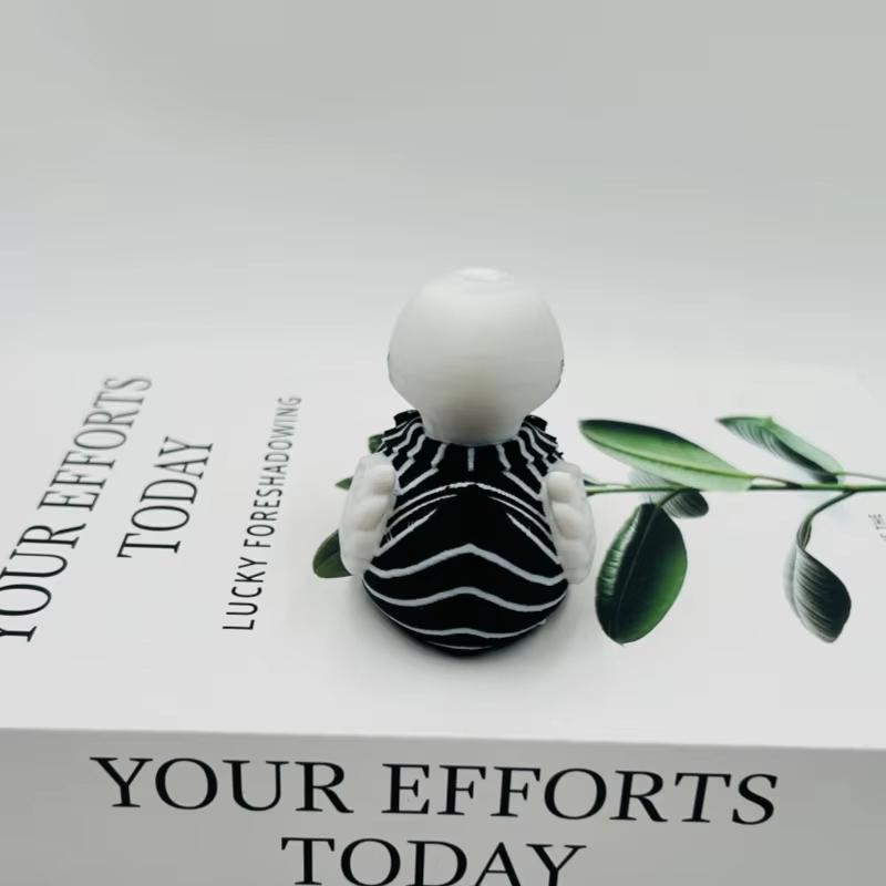 MINISO 3D Printed Duck Model Toy Simulated Animals Death God Duck Ghost Duck for Home Desk Decoration or Kids Christmas Gifts