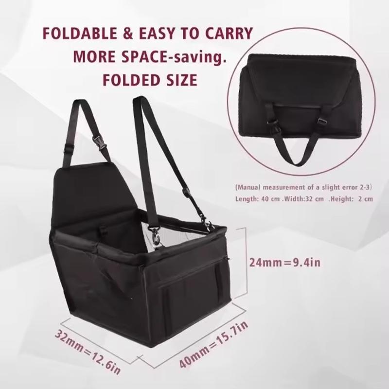 Waterproof Foldable Dog Car Seat Cover Hammock Anti Slip Pet Harness Cat Travel Basket Stable Safety Protector Mat For Dog Cat