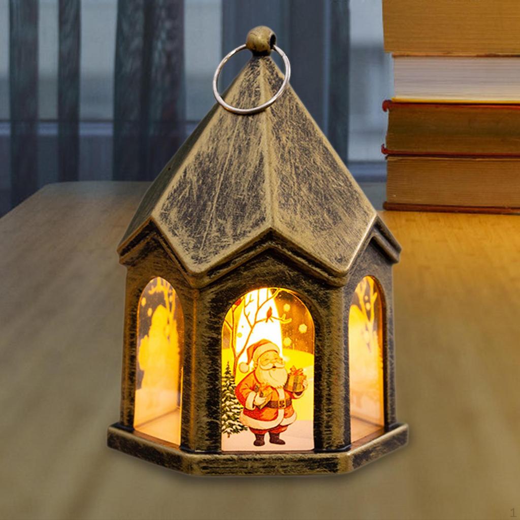 Christmas Night Light Decoration Statue Desktop Holiday Creative Ornaments Sculpture Small