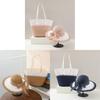 Summer Straw Hat And Bag Set With Large Brim For Beach Travel And Sun Protection