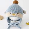 Cotton Kids Beanie Warm Thick Earflap Hat Skin Friendly Kids Hat  Daily Outdoor