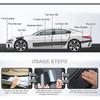 Car Door Edge Entry Sill PEVA Protector Wrap Film,Self-Adhesive Auto Door Trim Strips Anti-Collision Universal model Interior Mirrors 6