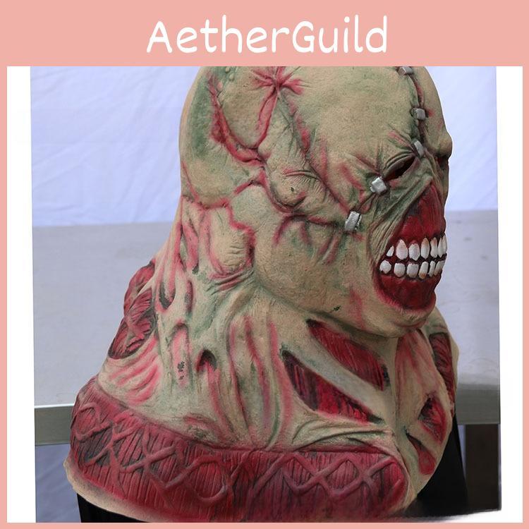 Horror Halloween Latex Mask For Adults With Creepy Zombie And Monster Design