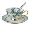 Elegante Set Regalo Tazze da Caffè e Sottotazze in Ceramica Stile Europeo