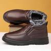 Winter Herren Stiefeletten Plüsch Warm Rutschfest Wasserdicht Baumwollschuhe Bequem Leicht Outdoor Indoor Herrenschuhe Zapatos