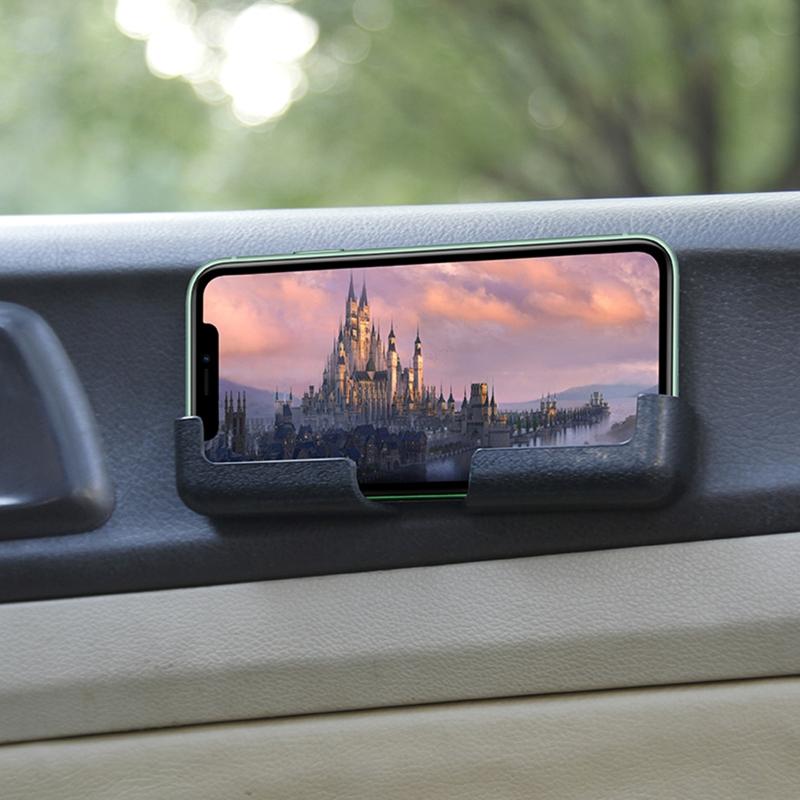 Adjustable Width Phone Holder Car Self-adhesive Clip Stand GPS Dashboard Bracket
