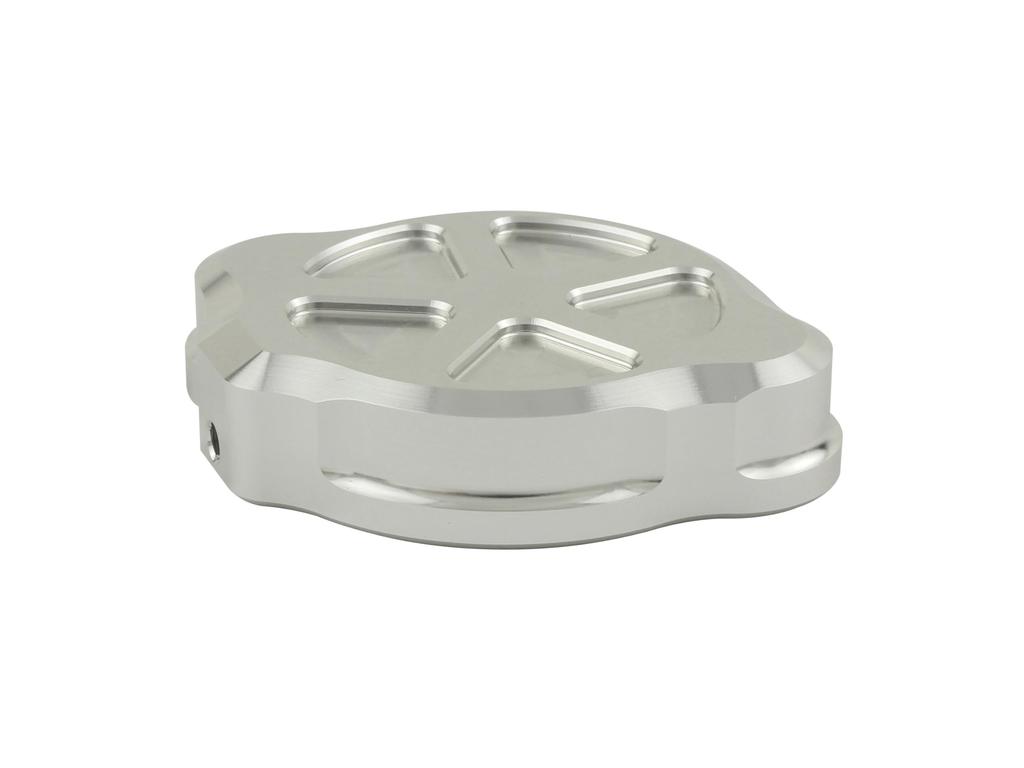 POSH 132315-03 Motorcycle Supplies Aluminum Machine Radiator Cap Z900RS/CAFE (21-23 Years), Silver