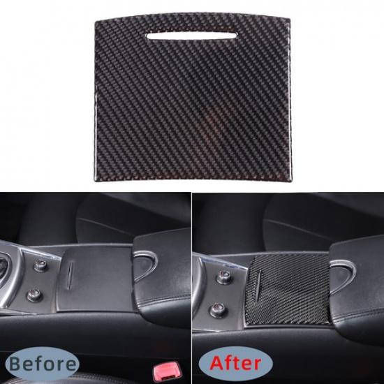 Carbon Fiber Water Cup Holder Panel Cover Trim For Infiniti G37 2007-13