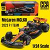 1/24 McLaren F1 MCL60 2023 Racing Team Diecast Metal Toy Car Miniature Vehicle Model Free Wheels Collection Gift Boy