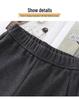 Women's Beige Cashmere Wool Blend Wide-Leg Pants with Fleece Lining - Autumn/Winter 2024 Collection