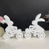 Cycling Rabbit Candle Molds Rabbit Silicone Mould Handmade Resin Molds Baking Molds DIY Casting Molds Home Decorations