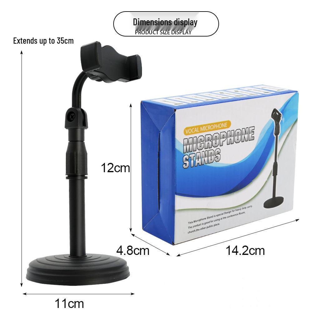 

Adjustable Rotating Phone Holder for Live Streaming and Selfies - Telescopic Desktop Stand