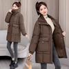 New Winter Style Mid-length Style Cotton Coat for Women, Korean Style Cotton Coat, Thickened Jacket