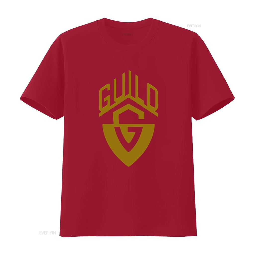 New Guild Guitars Logo American Funny T Shirt Usa Size S Xxl Vintage Washed Breathable Stretched Comfortable Designer Clothes