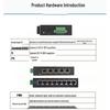 Industrial Gigabit Switch with 2K/4K Address Table: 5-Port/8-Port Plug & Play Network Splitter Hub