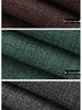 Thick Linen Cotton Coarse Weave Fabric for Sofa Cushions, Seats, and Soft Packs In Plain Colors