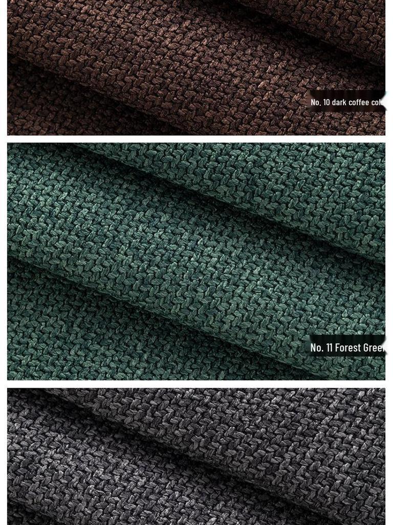 Silná lněná bavlněná hrubá tkanina na polštáře na pohovku, sedáky a měkké výplně v jednobarevném provedení