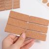 36/96pcs Waterproof Cork Wooden Labels Stickers Self-adhesive Packaging Sealing Tag  Refrigerator