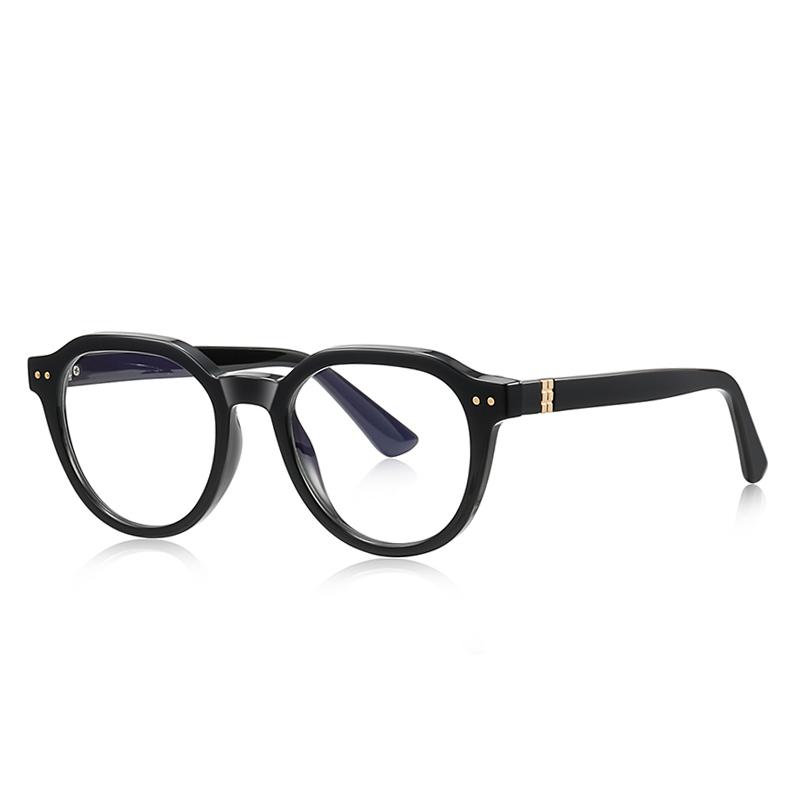 

Women Men Anti Blue Rays/Photochromic Oval Optical Spectacles With Prescritpion Shortsighted/Hyperopia Customized Eyeglasses Single Version&1.56&Anti Blue Ray чорний