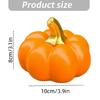 Realistic Pumpkin Figurine Resin With Gold Stem Harvest Pumpkin Decoration for Autumn Tabletop Centerpieces, Thanksgiving Decoration
