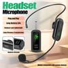 1Set Wireless Headsets Microphones Kit Supporting One Transmitters to Two Receivers for Duet Group Performances