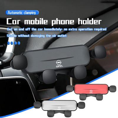 AAHB1 For Opel Metal Car Air Vent Phone Holder Snap On Universal Mobile Phone Bracket Meriva Mokka Grandland Vectra Zafira Vivaro