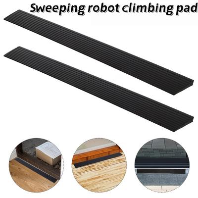 1PC 0.9Mx5CM  Multi Purpose Ramp Mat Door Threshold Ramp Self Adhesive Durable Non Slip Suitable for Robotic Vacuums Accessorie