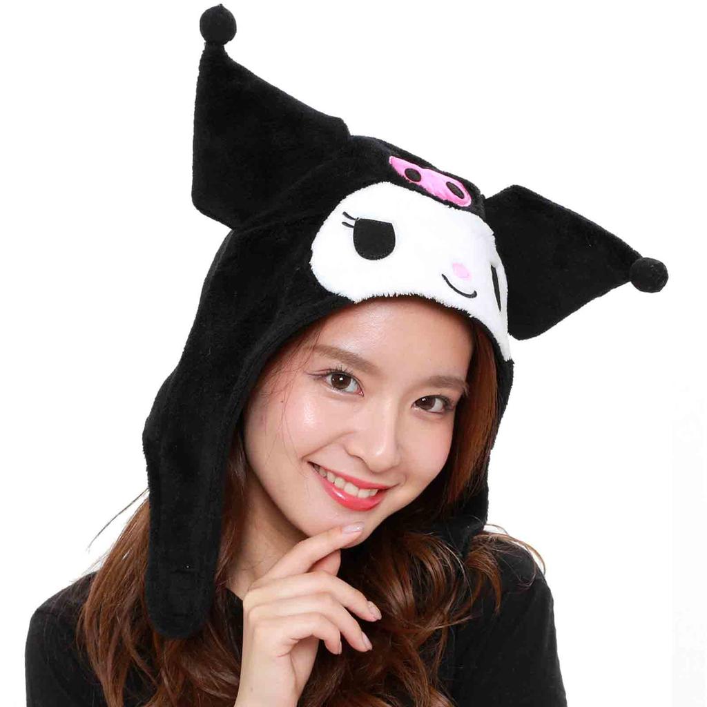 Sazac Kuromi Kigurumi One Size Fits Cap, All, SAN-1016