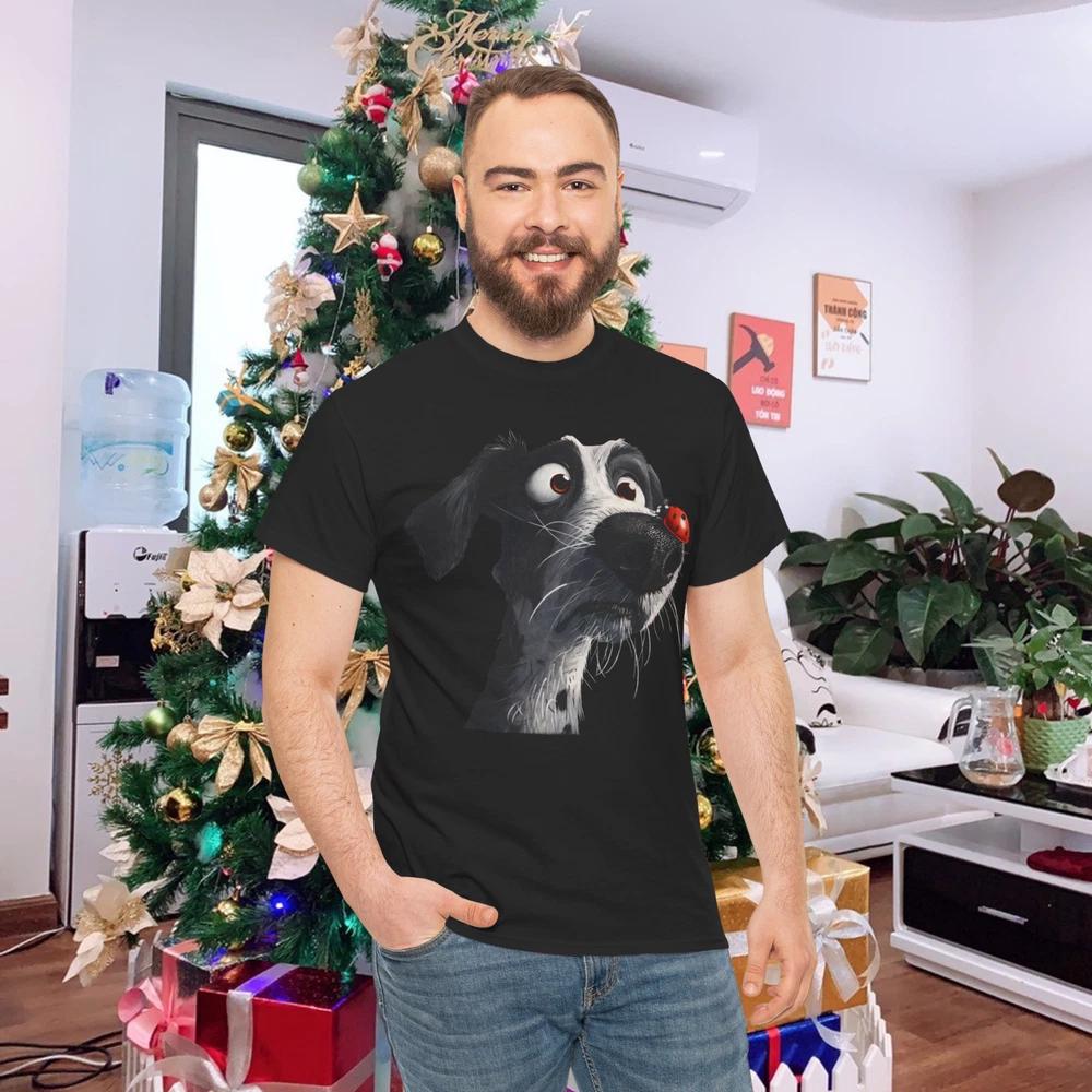 Peachbruh Cute Hound Dog And Ladybug Painting Art Eagerlys TShirt S