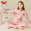 Langsha Girls' Cotton Thermal Underwear Set