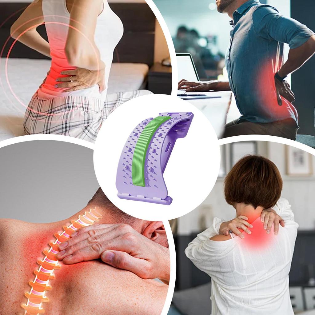 lumbar stretcher device  Back Stretcher for Back Adjustable Lower Back Massager Non slip Lumbar Massager for Body Recovery
