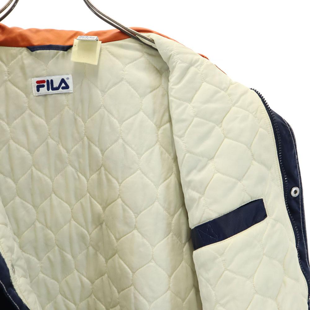 FILA 90s Old Back logo Batting jacket L Navy Men's Used
