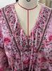 2025 Spring/Summer Bohemian V-neck Tie-Up Long Sleeve Women's Top