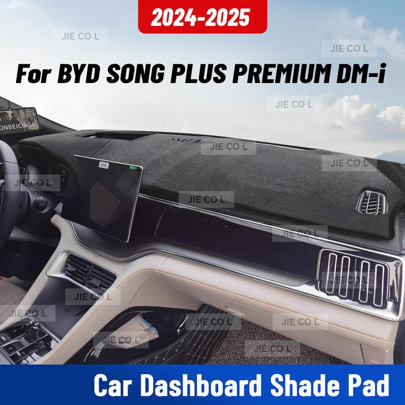 For BYD SONG PLUS DM-i PREMIUM 2024 2025 Car Dashmat Anti-UV Dashboard Cover Dash Mat Sunshade Carpet Protective Accessories