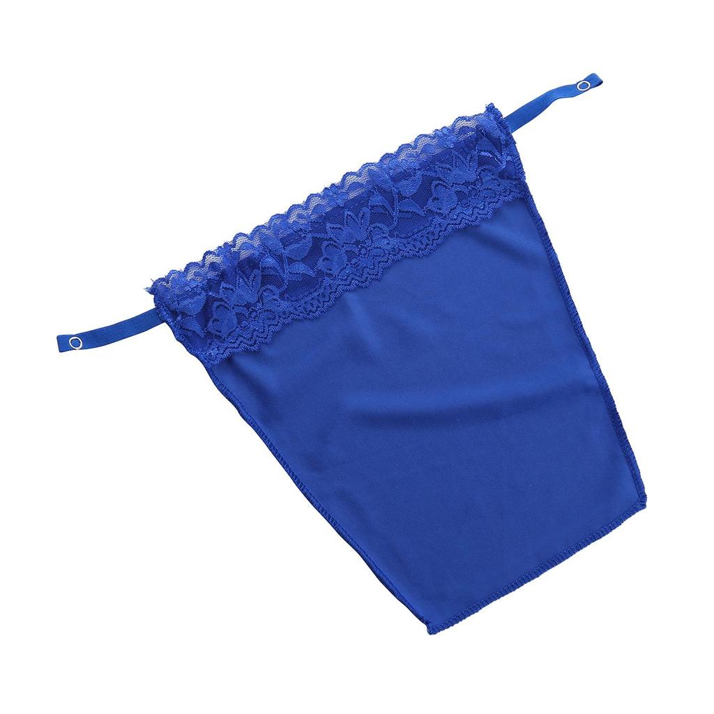 Lace Strapless Modesty Tube Top with Nipple Covers