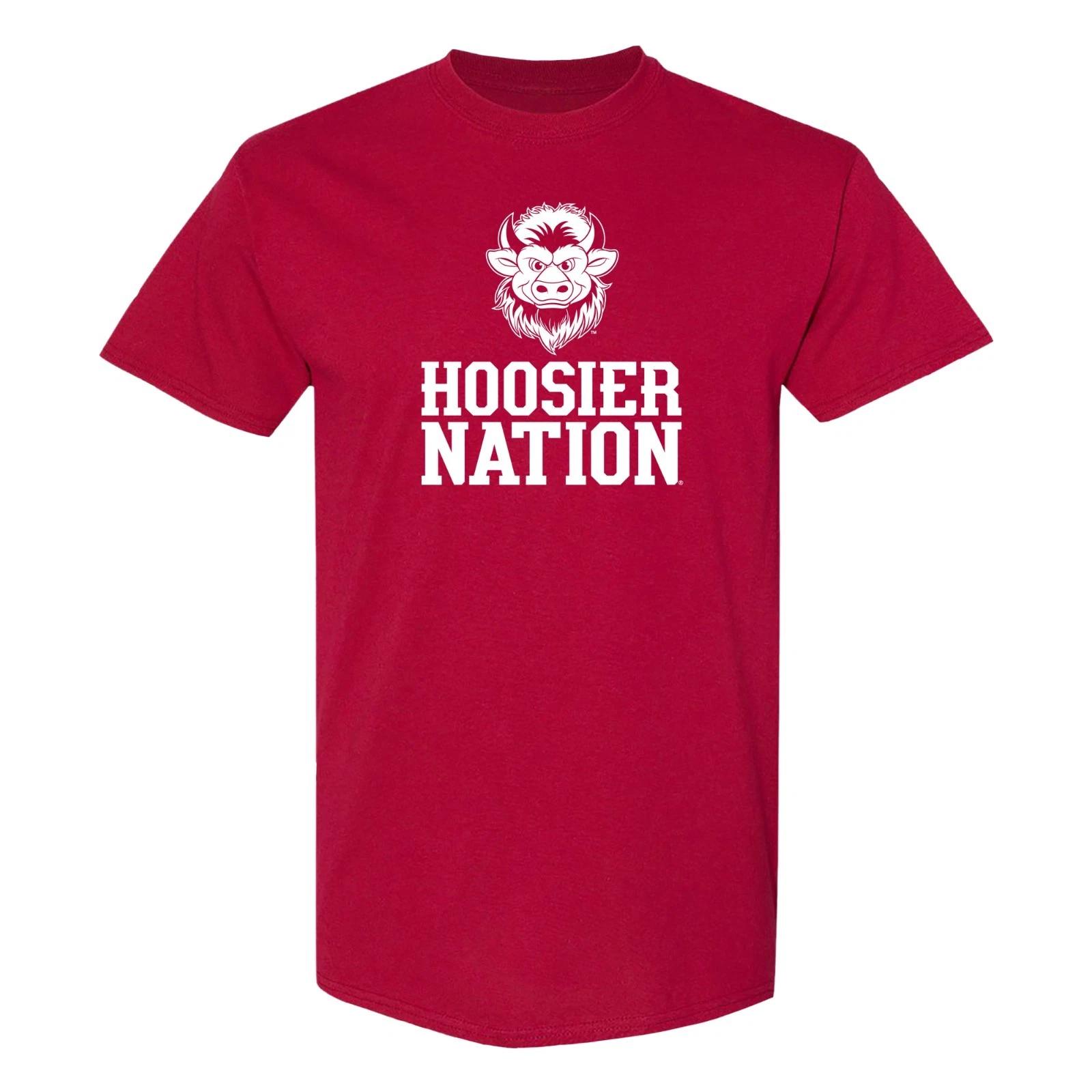 Indiana Hoosier Nation Bison T-Shirt - Cardinal S
