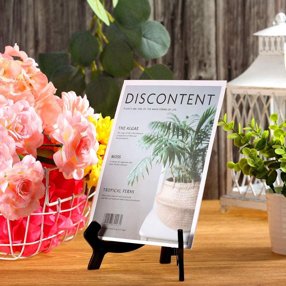 Kitchen Acrylic Decoration Clear Display Stand Picture Frame Stand Plate Holder Easels