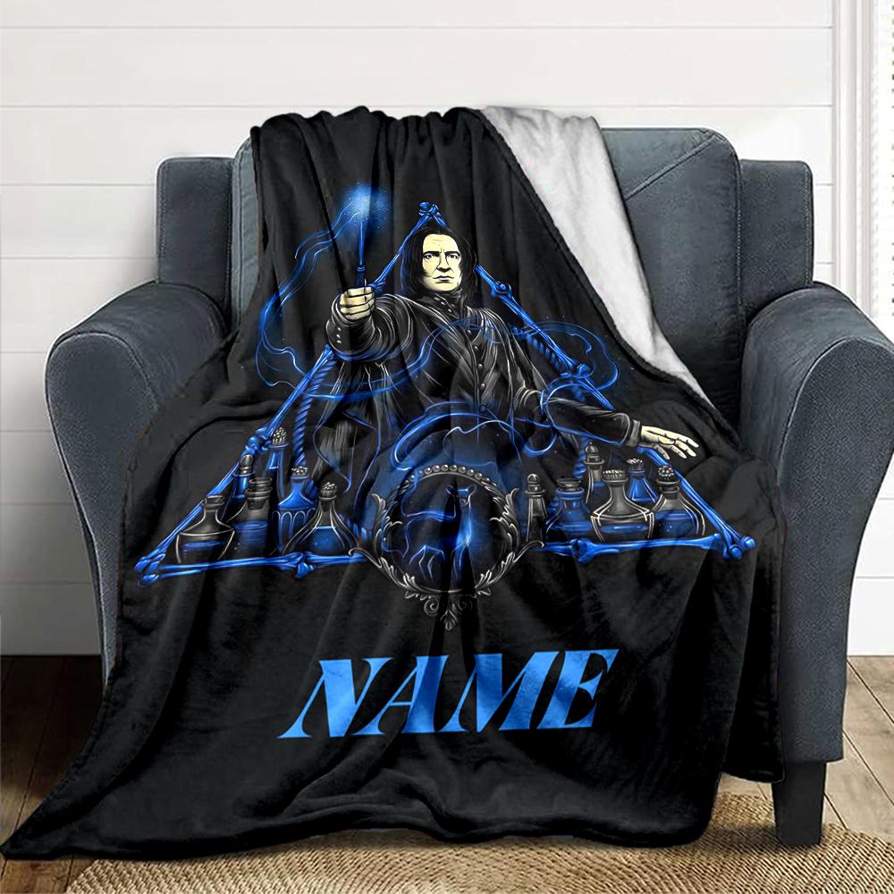 Custom Name "Harry Potter's Magical Journey" blanket for Couch & Bed, Plush Cozy Fuzzy Blanket Super Soft & Warm Blankets for Fall and Winter. 0908113