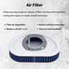 XuLong Air Filter HD-9608 for HARLEY FXDC SUPER GLIDE CUSTOM 103 CI ALL 2014/FXDC SUPER GLIDE CUSTOM 96 CI ALL 2008-2013/FXDF FAT BOB - NON-US 103 CI