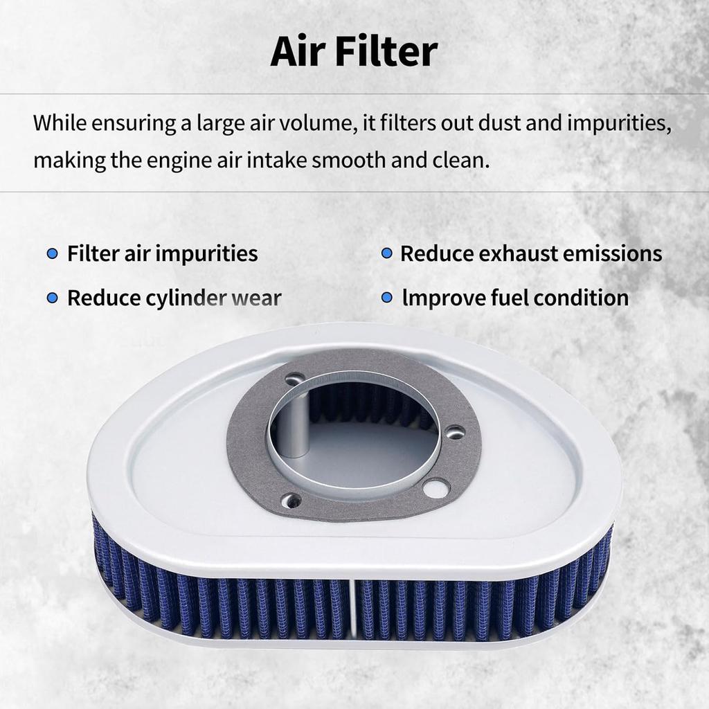 XuLong Air Filter HD-9608 for HARLEY FXDC SUPER GLIDE CUSTOM 103 CI ALL 2014/FXDC SUPER GLIDE CUSTOM 96 CI ALL 2008-2013/FXDF FAT BOB - NON-US 103 CI