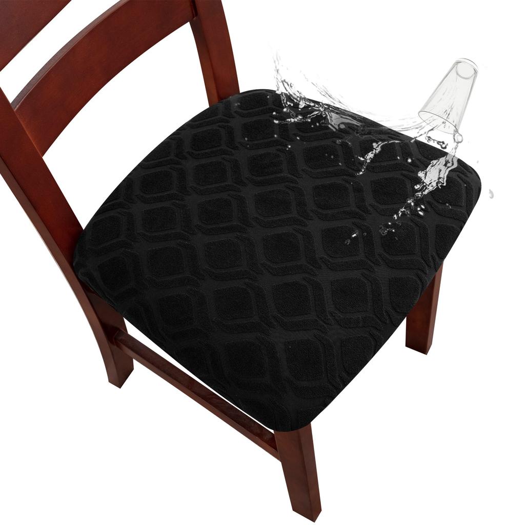 Waterproof Chair Seat Covers Stretch Thick Jacquard With Good Elasticity Dust-proof Waterproof Oil-proof For Dining Room Living