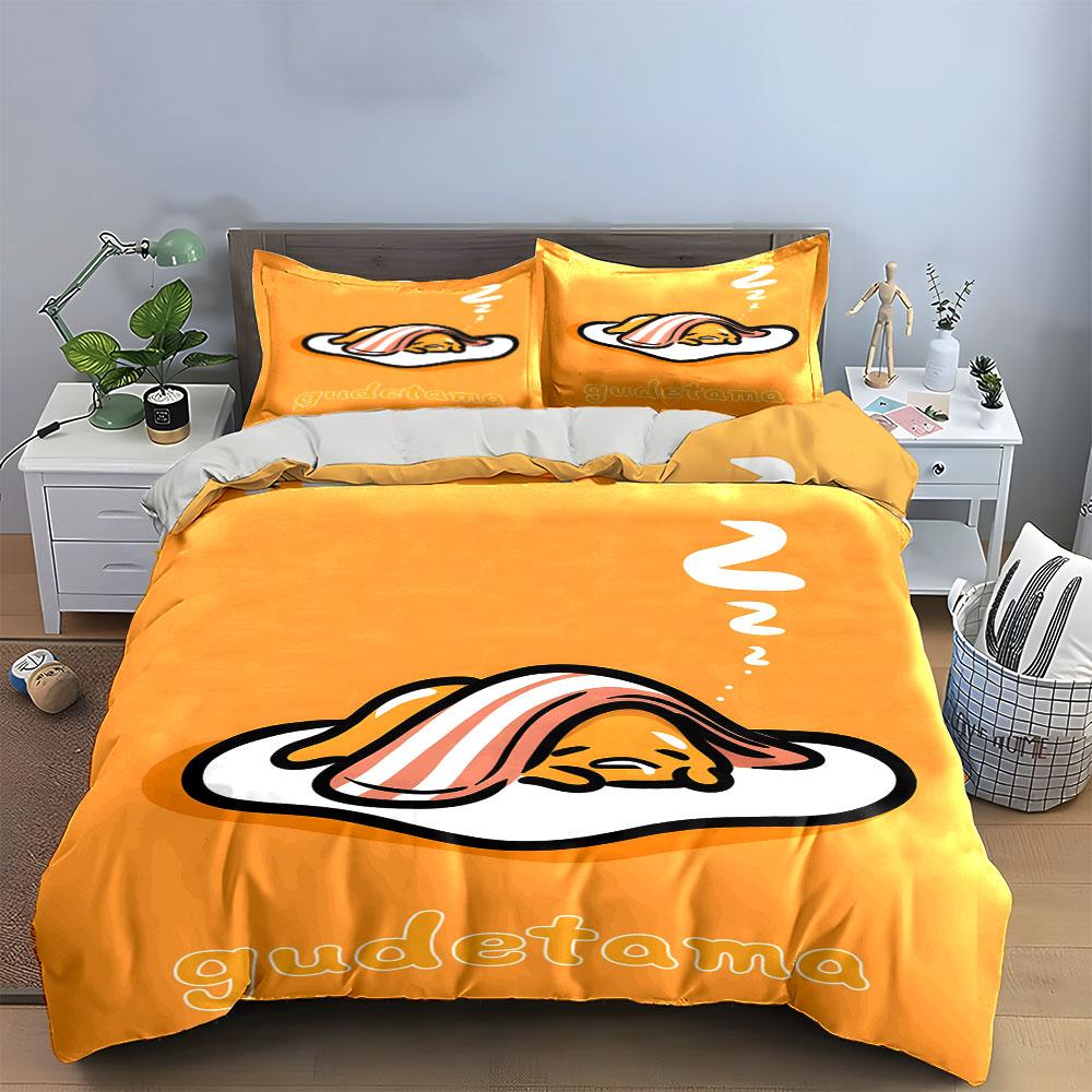 Sleeping egg, bacon blanket. Bedding sets Duvet cover sets Duvet covers Pillowcases(1 * Duvet Cover 2 * Pillowcases without duvet insert)