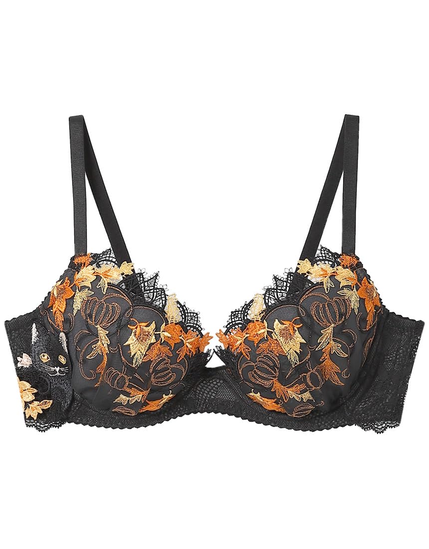 

Unnanacool с силуэтом естественно округлой груди и чашкой x женский бюстгальтер, BUN203, конструкция, сохраняющая форму. [Хэллоуинский кот]