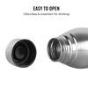 Cello Stainless Steel Water Bottle Set Of 2 | 1000ml Leakproof Bottles For Gym Office Travel | Airtight Food Grade Silver