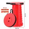Rainbow Telescopic Adjustable Folding Stool for Leisure, Fishing, and Household Use