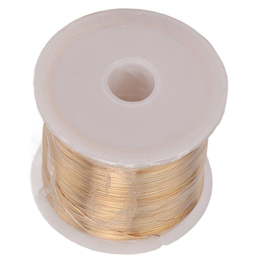 0,3 mm 100 Meter Schmuck Kupferdraht DIY Handwerk Schmuck Stricken Formen Draht Wickeln Schmuckdraht für Handwerk Golden