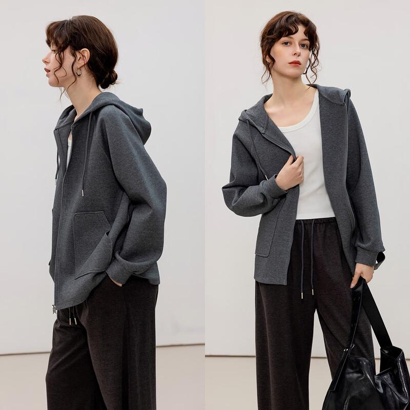 Demana Women s Air Layer Hooded Sweatshirt Jacket M