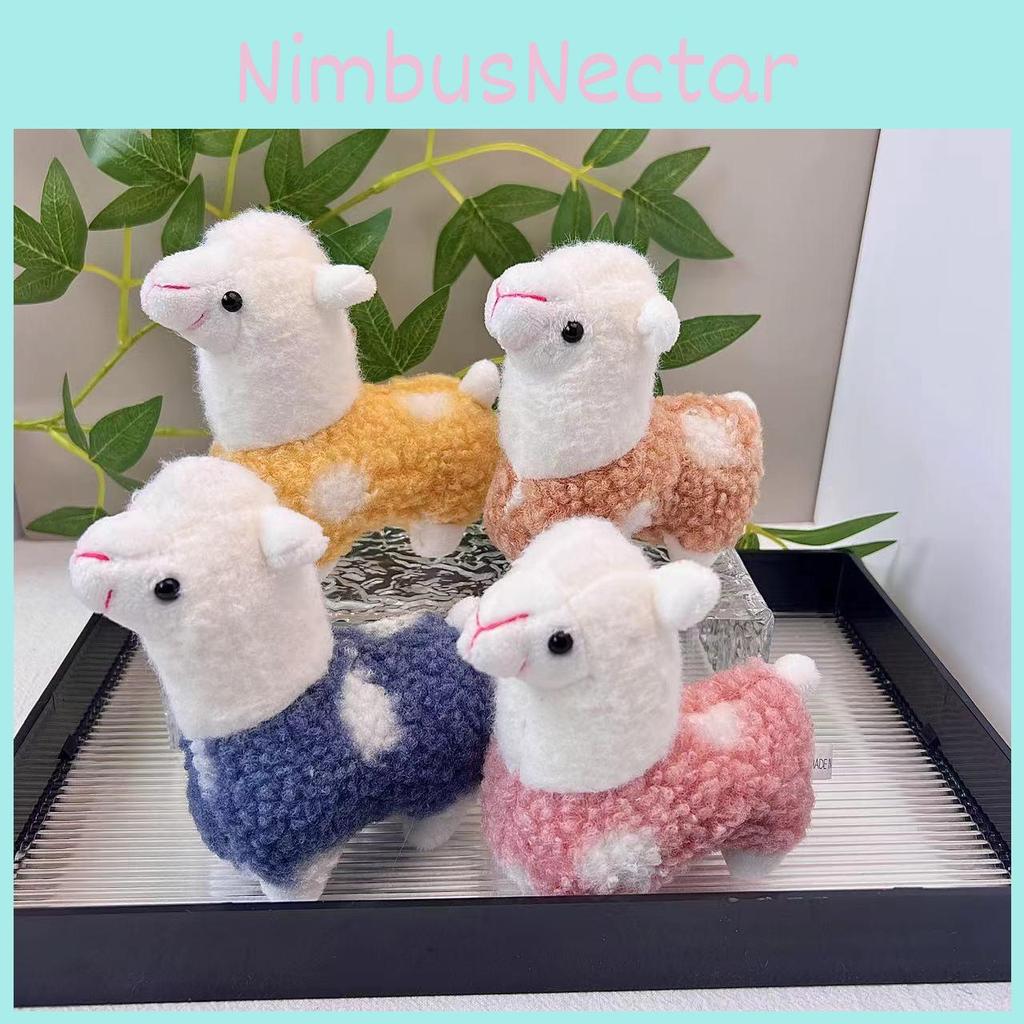 Polka Charming Dot Alpaca Plush Toy Super Soft Stuffed Animal For Keychains Gifts And