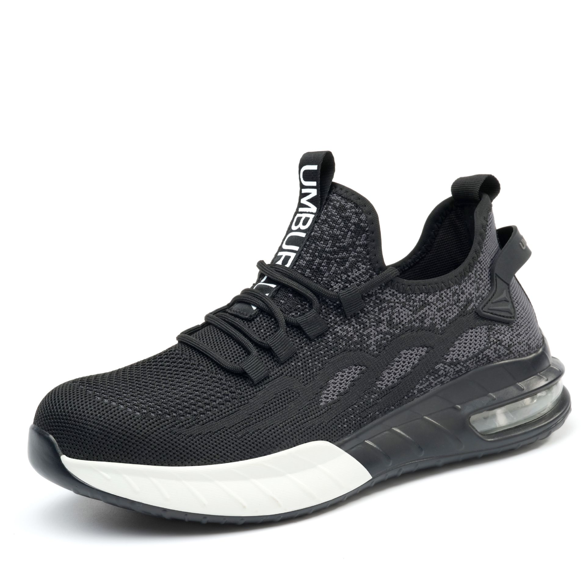 

Защитная обувь против ударов и проколов, рабочая обувь со стальным подноском, дышащая рабочая обувь из летучего трикотажа, легкая и износостойкая Black gray; 48